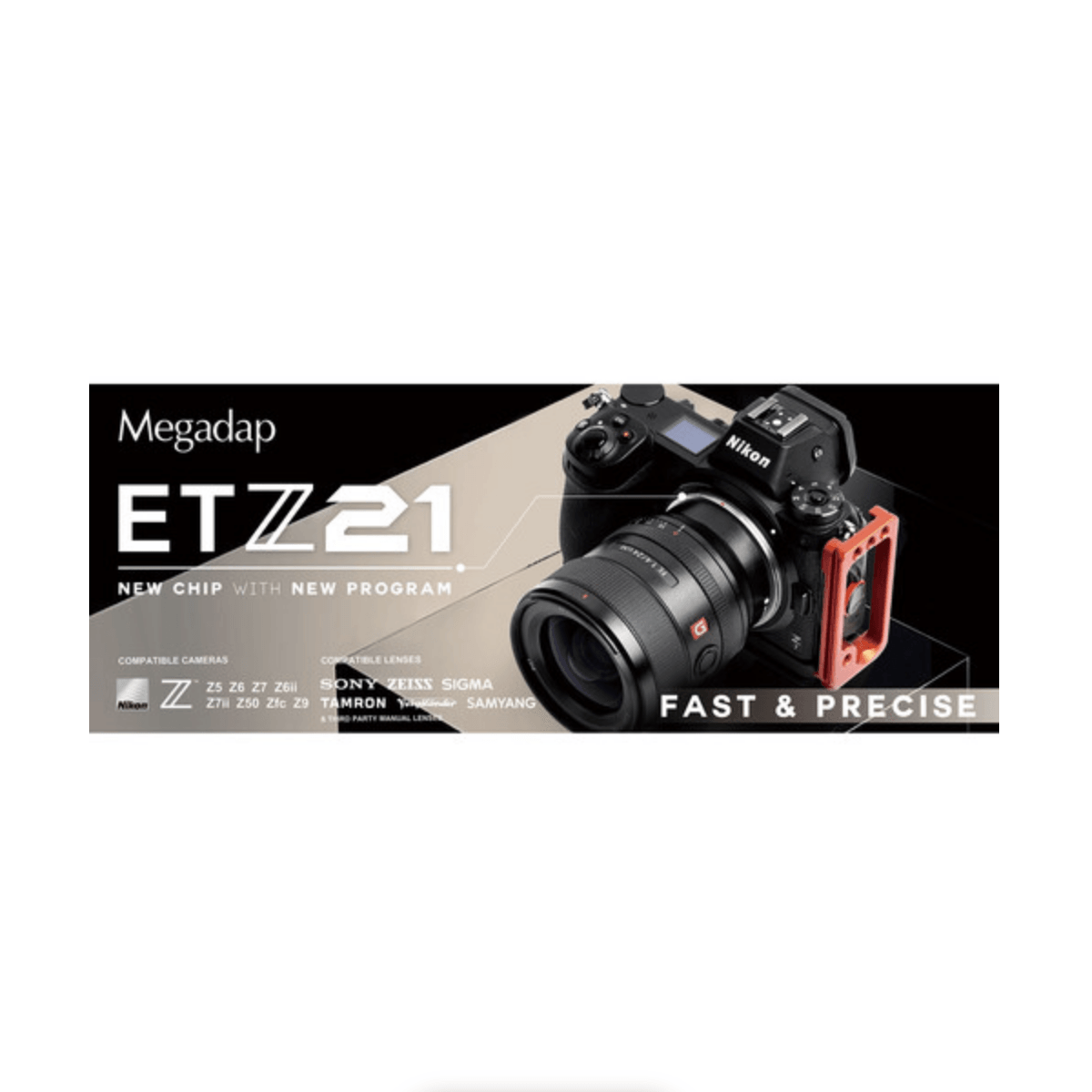 Megadap ETZ21 Autofocus Adapter (Sony E-Mount Lens to Nikon Z-Mount)