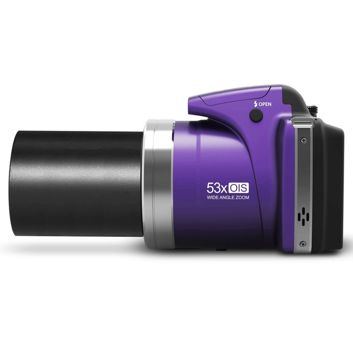 Minolta MN53Z 16 MP HD Bridge Digital Camera with 53x Optical Zoom (Purple) | PROCAM
