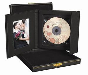 Neil 179BOX Premium Single DVD Folio with Presentation Box - Black/Gold (Single) at PROCAM | procam.com