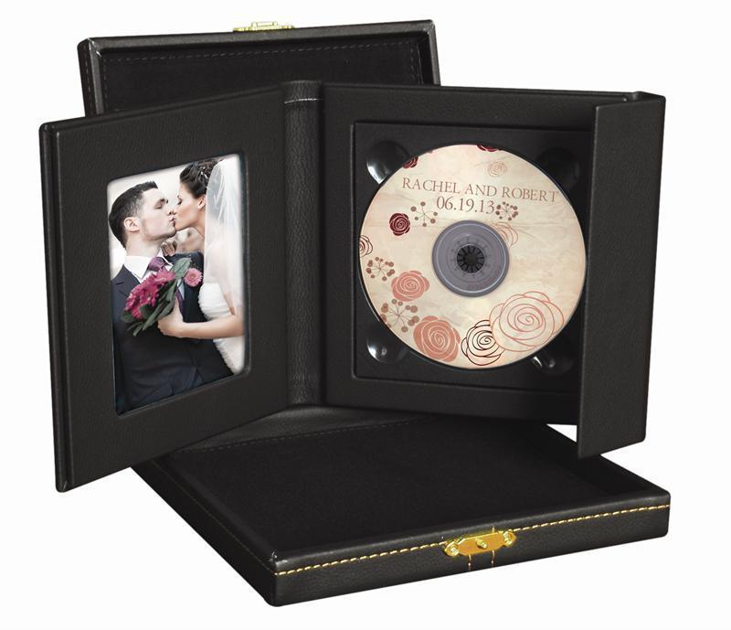 Neil 179BOX Premium Single DVD Folio with Presentation Box - Black/Gold (Single) at PROCAM | procam.com