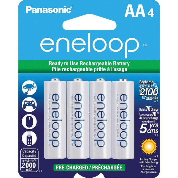 Panasonic Eneloop AA NiMH Batteries 4-Pack (2000mAh) | PROCAM