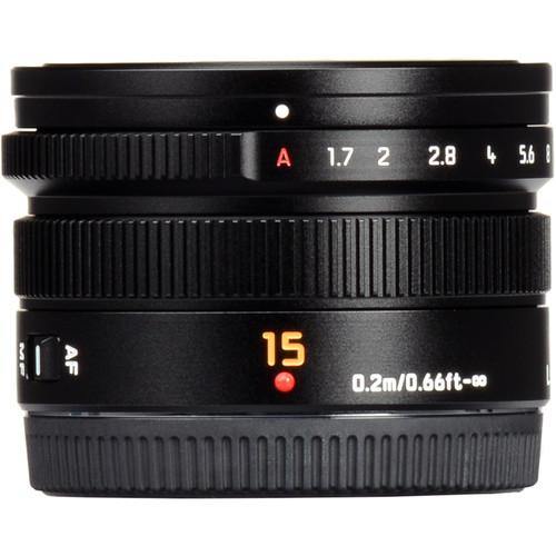 Panasonic LUMIX G Leica DG Summilux 15mm f/1.7 ASPH. Lens (Black) | PROCAM