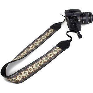 Perri's Leathers Ltd. 2" Jacquard Camera Strap (Arabian Gold) at PROCAM | procam.com