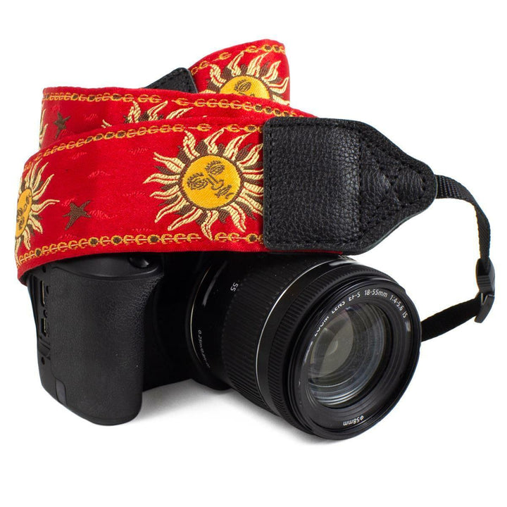 Perri's Leathers Ltd. 2" Jacquard Camera Strap (Red Sun) | PROCAM