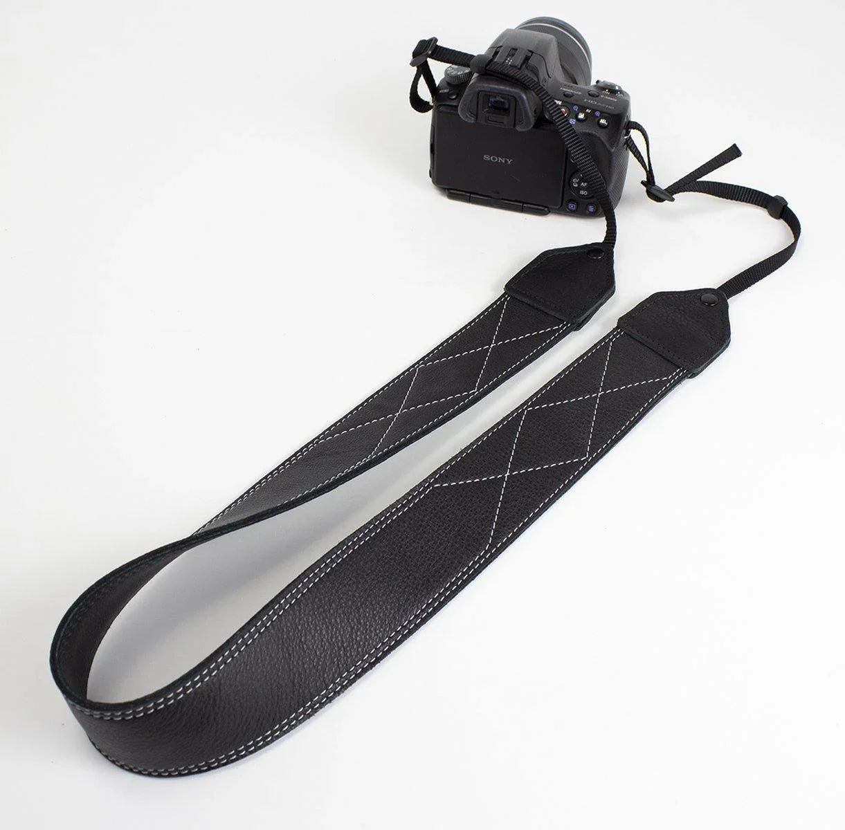 Perri's Leathers Ltd. 2" Leather Strap with XX Stitch (Black) at PROCAM | procam.com