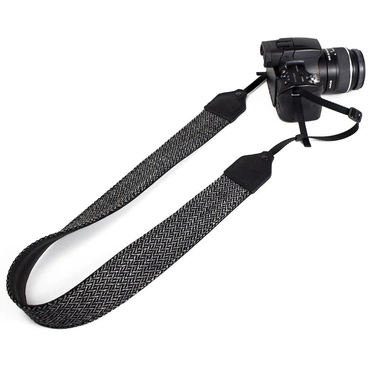 Perri's Leathers Ltd. 2" Wool Fabric Camera Strap (Gray/White) at PROCAM | procam.com