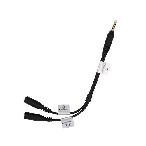ProMaster Audio Cable 3.5mm TRRS - Dual 3.5mm Female Splitter - 7 1/2" | PROCAM