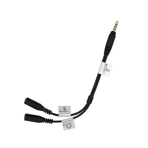 ProMaster Audio Cable 3.5mm TRRS - Dual 3.5mm Female Splitter - 7 1/2" at PROCAM | procam.com