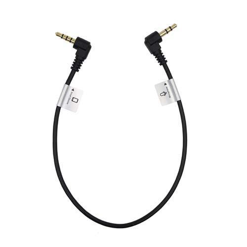 ProMaster Audio Cable 3.5mm TRRS - TRS Right Angle - 1' | PROCAM