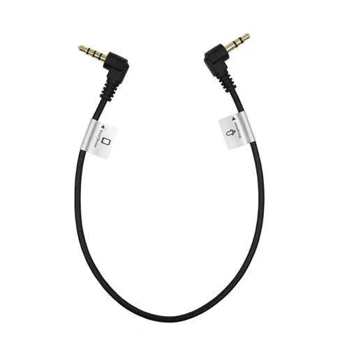 ProMaster Audio Cable 3.5mm TRRS - TRS Right Angle - 1' at PROCAM | procam.com