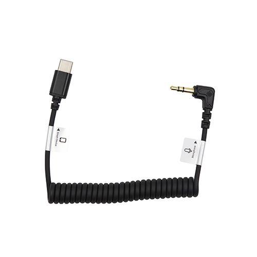 ProMaster Audio Cable USB-C - 3.5mm TRS Right Angle - 8 1/2'' Coiled | PROCAM