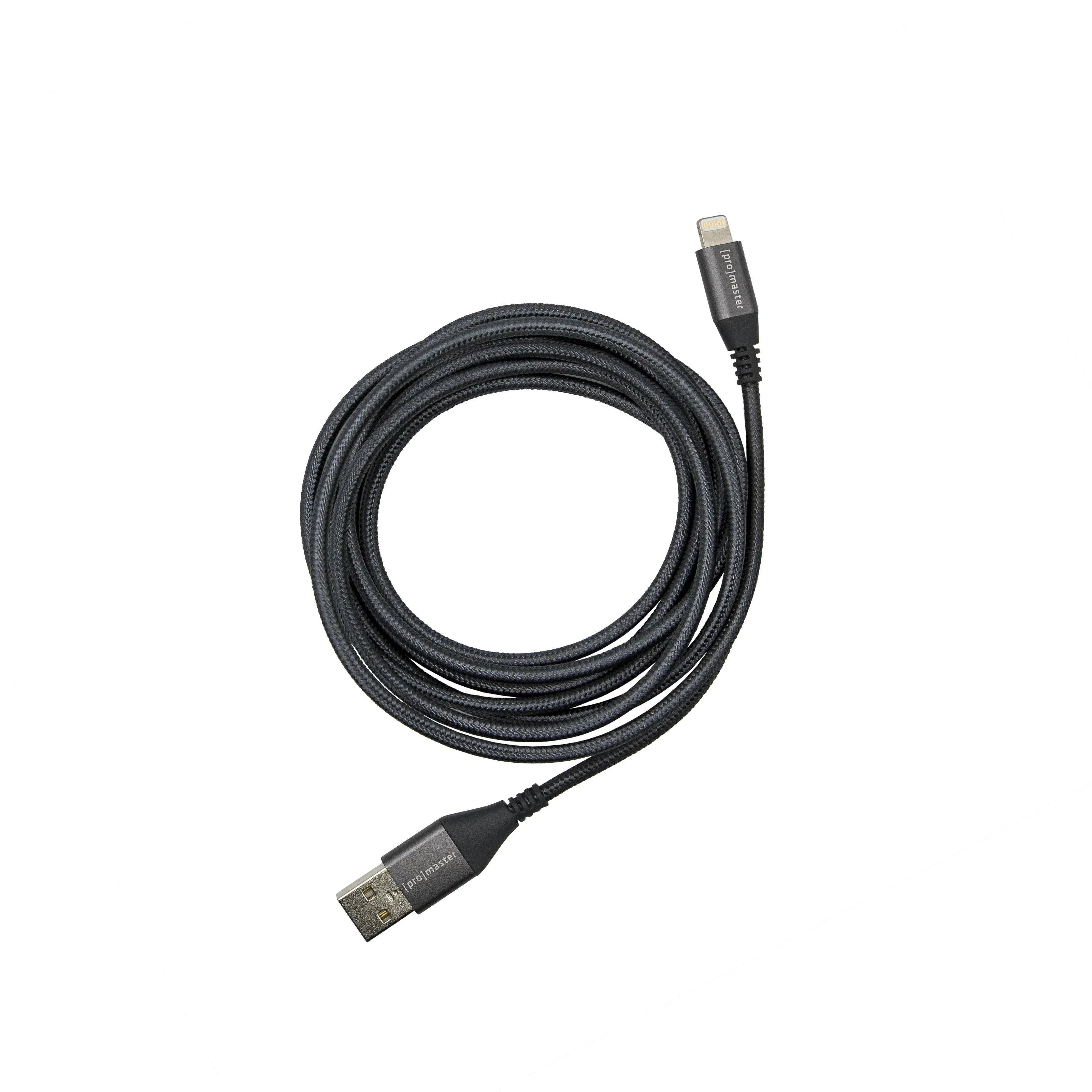 ProMaster Lightning to USB A iPhone Charger Cable - 6.6' (Grey) at PROCAM | procam.com
