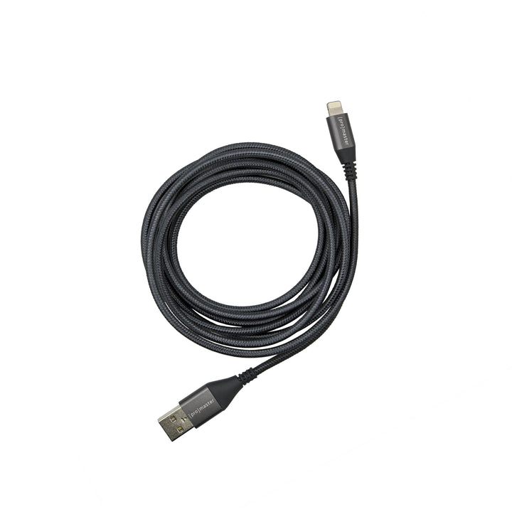 ProMaster Lightning to USB A iPhone Charger Cable - 6.6' (Grey) | PROCAM