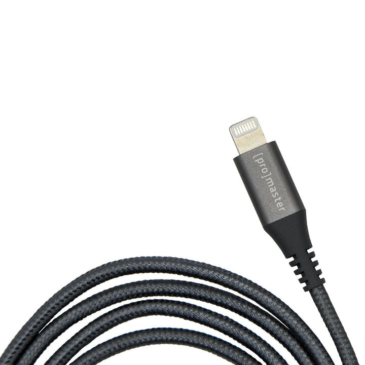 ProMaster Lightning to USB A iPhone Charger Cable - 6.6' (Grey) | PROCAM