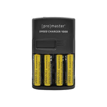 ProMaster Speed Charger 1000 w/ 4 x AA NiMH Battery Kit  (2700mAh)