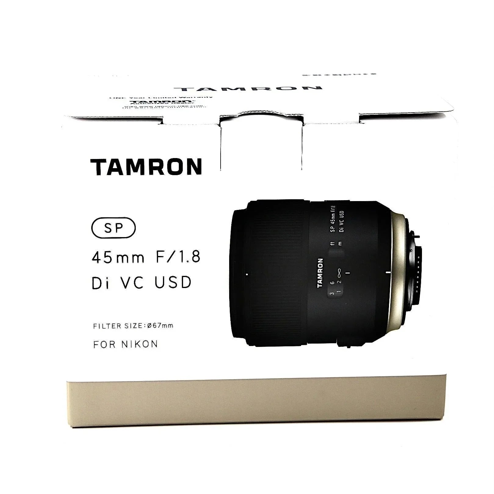 * REFURBISHED * Tamron SP 45mm f/1.8 Di VC USD Lens for Nikon F MINT at PROCAM | procam.com