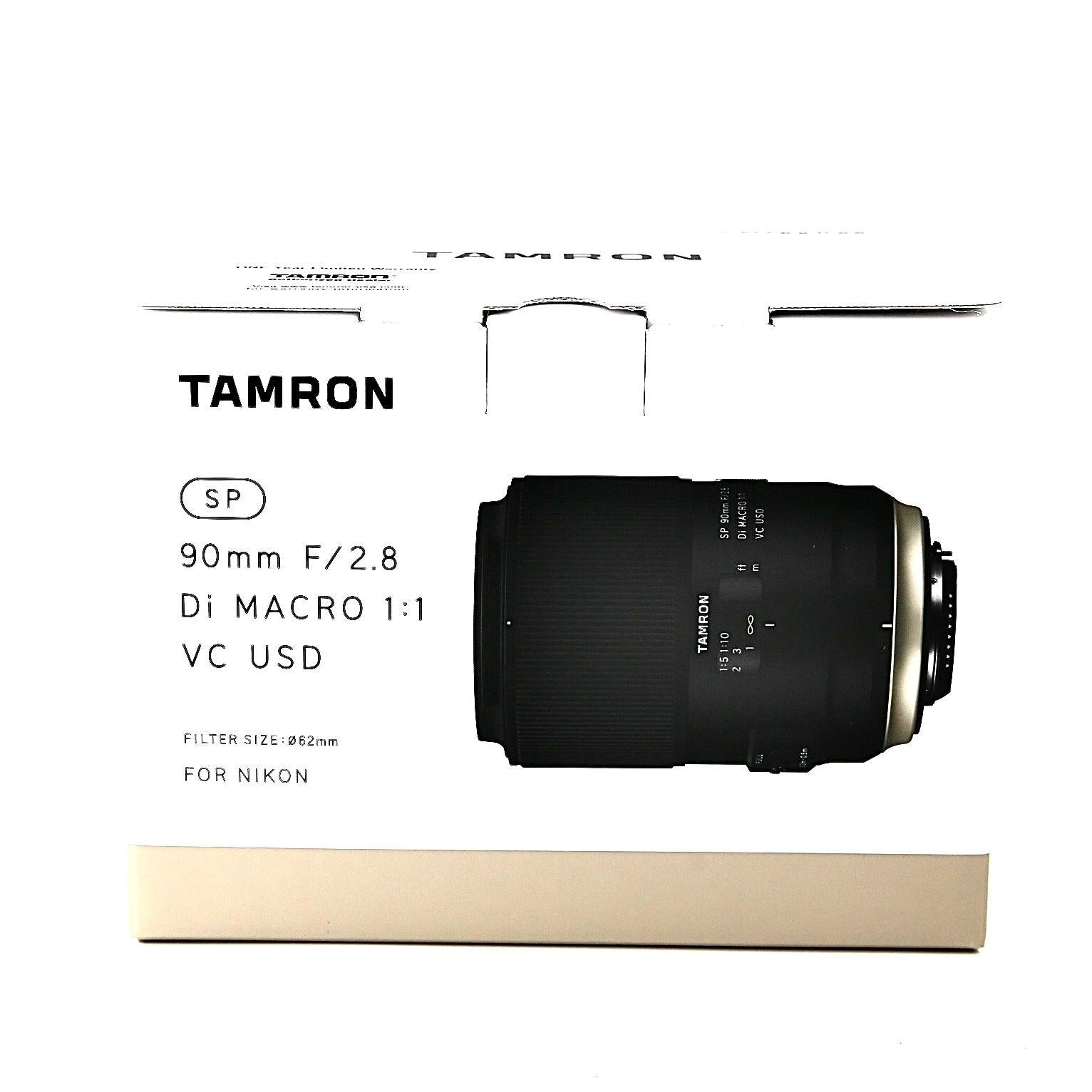 *** REFURB *** Tamron SP 90mm f/2.8 Di Macro 1:1 VC USD Lens for Nikon