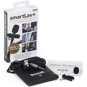 Rode smartLav+ Lavalier Condenser Microphone for Smartphones at PROCAM | procam.com
