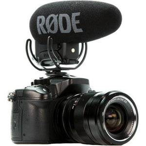 Rode VideoMic Pro+ with Rycote Lyre Suspension Mount, Digital Switches and Built-In Rechargeable Battery at PROCAM | procam.com