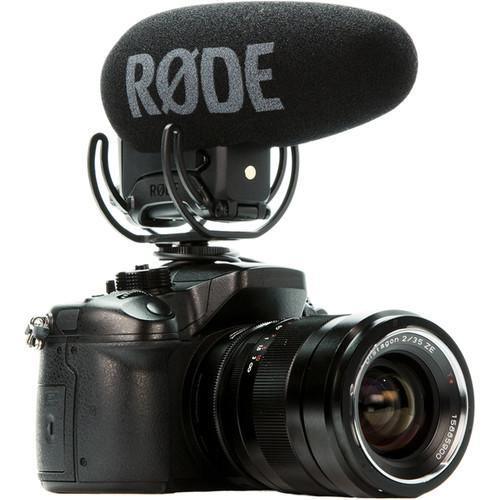 Rode VideoMic Pro+ with Rycote Lyre Suspension Mount, Digital Switches and Built-In Rechargeable Battery at PROCAM | procam.com