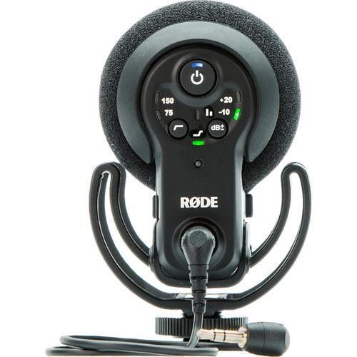 Rode VideoMic Pro+ with Rycote Lyre Suspension Mount, Digital Switches and Built-In Rechargeable Battery at PROCAM | procam.com