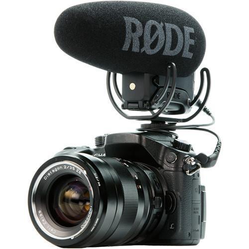 Rode VideoMic Pro+ with Rycote Lyre Suspension Mount, Digital Switches and Built-In Rechargeable Battery at PROCAM | procam.com