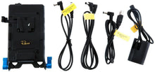 Rolux RL-VFU1 V-Mount Adapter Kit w/ 5V USB, 7.2V, 12V & LP-E6 Power Cables