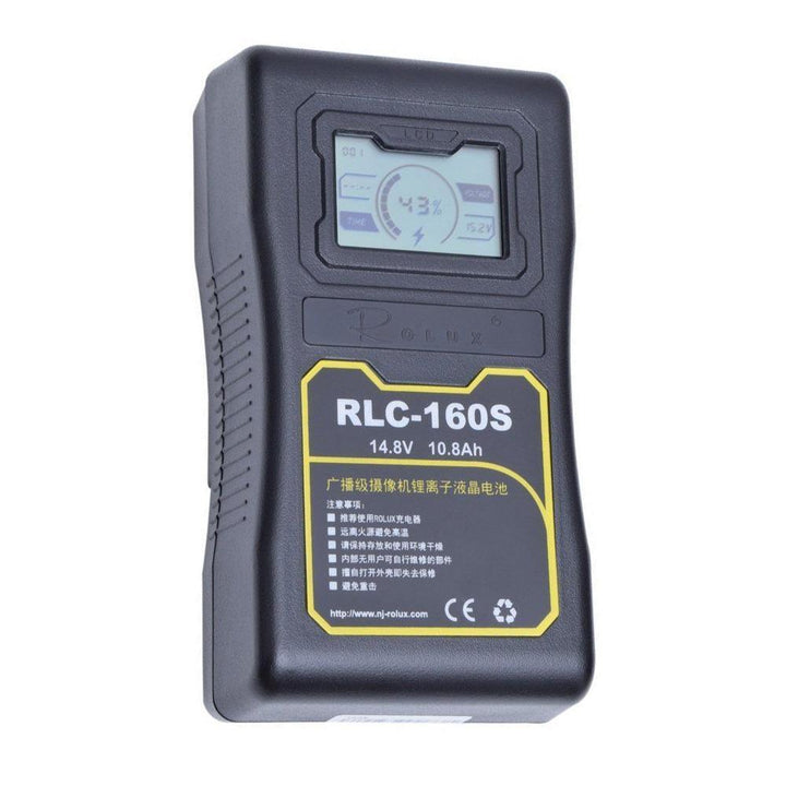 Rolux RLC-160S V-Mount Battery w/ LCD Display - 160Wh | PROCAM