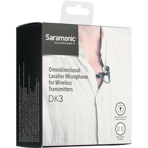 Saramonic 4mm Omni Lav Mic w/ Locking 3.5mm | PROCAM