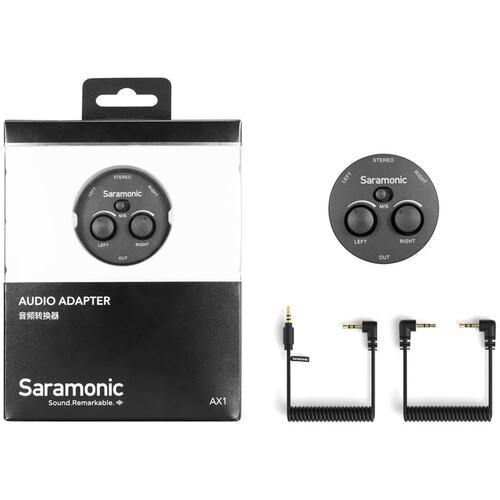 Saramonic AX1 Passive 2-Channel Audio Mixer for Cameras, Smartphones, Tablets, and Computers | PROCAM