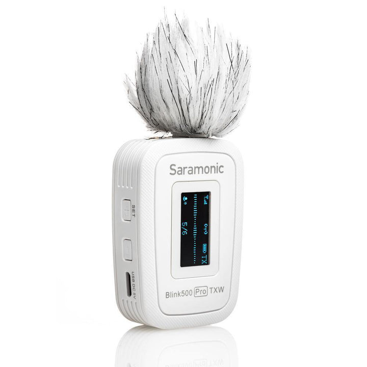Saramonic Blink 500 Pro B1 Digital Camera-Mount Wireless Omni Lavalier Microphone System (2.4 GHz, Snow White) | PROCAM