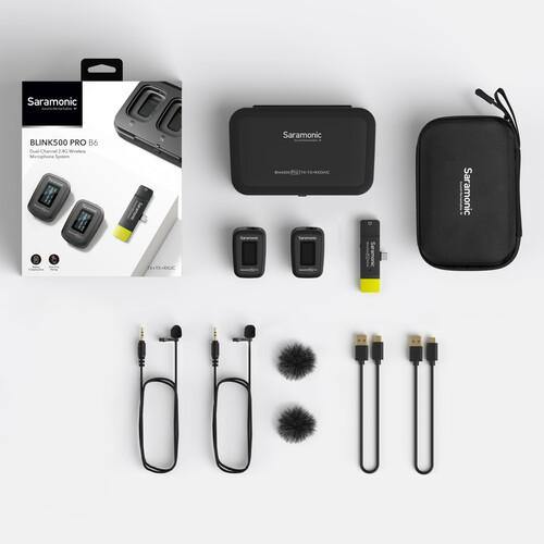 Saramonic Blink 500 Pro B6 2-Person Digital Wireless Omni Lavalier Microphone System for USB Type-C Devices (2.4 GHz) | PROCAM