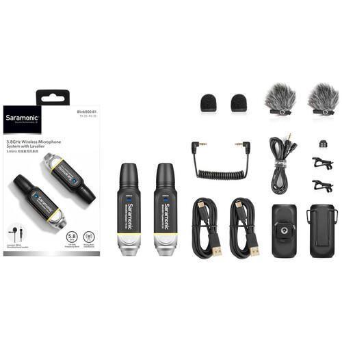 Saramonic Blink 800 B1 Digital Wireless Omni Lavalier Microphone System (5.8 GHz) at PROCAM | procam.com