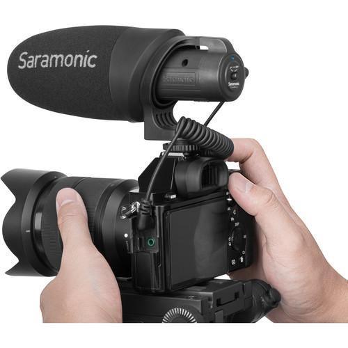 Saramonic CamMic+ Battery-Powered Camera-Mount Shotgun Microphone for DSLR Cameras and Smartphones at PROCAM | procam.com
