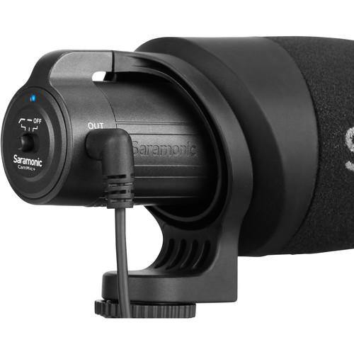 Saramonic CamMic+ Battery-Powered Camera-Mount Shotgun Microphone for DSLR Cameras and Smartphones | PROCAM