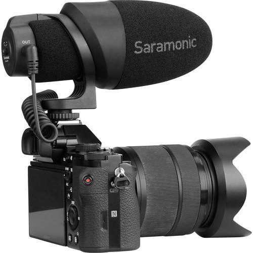 Saramonic CamMic Camera-Mount Shotgun Microphone for DSLR Cameras and Smartphones | PROCAM