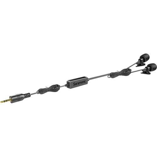 Saramonic LavMicro 2M Dual Omnidirectional Lavalier Microphone for DSLR Camera and Smartphone | PROCAM