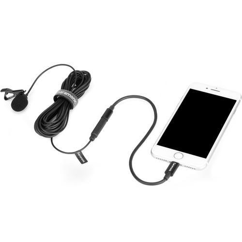 Saramonic LavMicro U1B Omnidirectional Lavalier Microphone with Lightning Connector for iOS Devices (19.6' Cable) | PROCAM