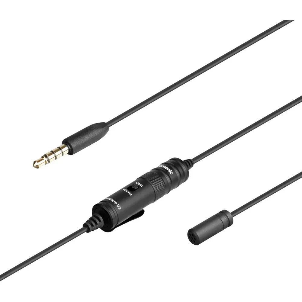 Saramonic LavMicro U2 Omnidirectional Lavalier Microphone for DSLR Cameras and Smartphones at PROCAM | procam.com