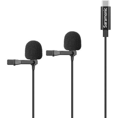 Saramonic LavMicro U3C Dual Omnidirectional Lavalier Microphones with USB Type-C Connector for Android Devices (19.6' Cable) | PROCAM