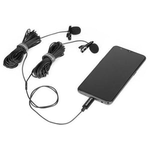 Saramonic LavMicro U3C Dual Omnidirectional Lavalier Microphones with USB Type-C Connector for Android Devices (19.6' Cable) at PROCAM | procam.com