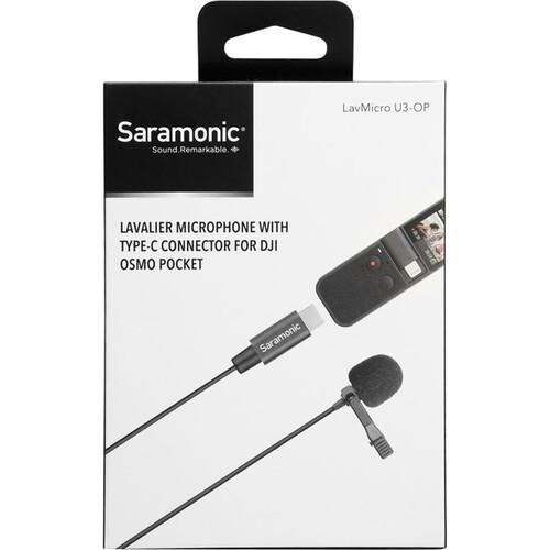 Saramonic Omni Clip-On Lav Mic for DJI Osmo Pocket with 6.6' Cable and USB-C Connector | PROCAM