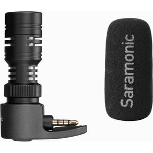 Saramonic SmartMic+ Compact Directional Microphone with 3.5mm TRRS Plug for Mobile Devices at PROCAM | procam.com