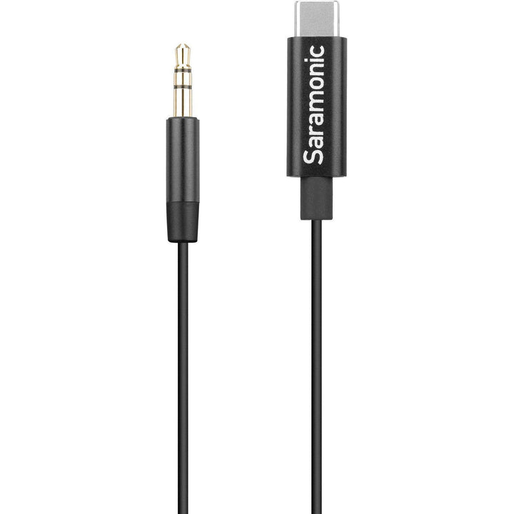 Saramonic SR-C2001 3.5mm TRS Male to USB Type-C Adapter Cable for Mono/Stereo Audio to Android (9") | PROCAM