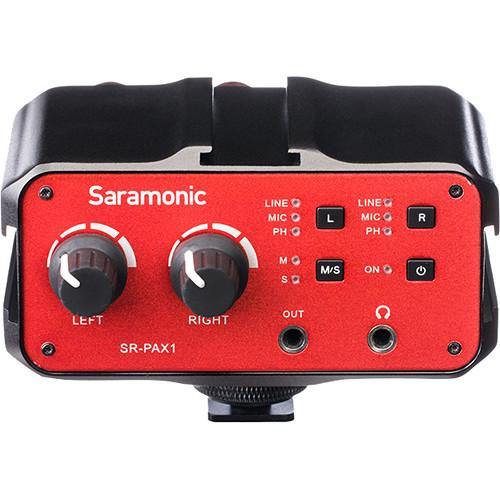 Saramonic SR-PAX1 Two-Channel Audio Mixer, Preamp, Microphone Adapter | PROCAM