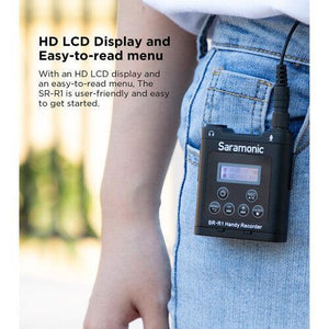 Saramonic SR-R1 Belt Pack Recorder with DK3 Lavalier and MicroSD Card at PROCAM | procam.com