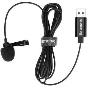 Saramonic SR-ULM10 Omnidirectional USB Lavalier Microphone (6.5' Cable) at PROCAM | procam.com