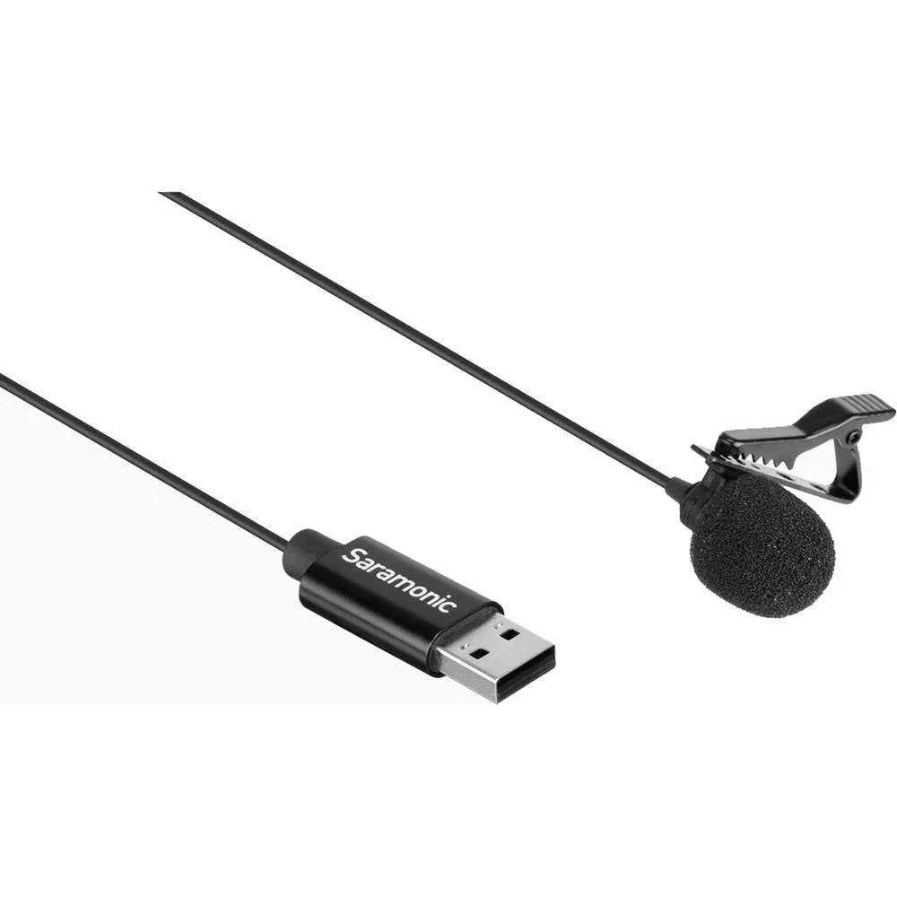 Saramonic SR-ULM10L Omnidirectional USB Lavalier Microphone (19.7' Cable) at PROCAM | procam.com