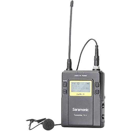 Saramonic TX9 96-Channel Digital UHF Wireless Bodypack Transmitter with Lavalier Mic (514 to 596 MHz) | PROCAM
