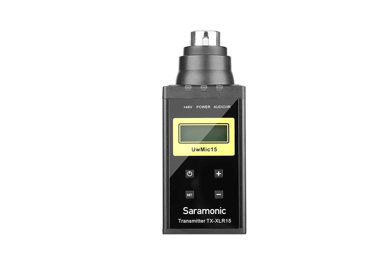 Saramonic UwMic15 SR-XLR15 UHF Wireless XLR Plug-On Transmitter with +48V Phantom Power at PROCAM | procam.com